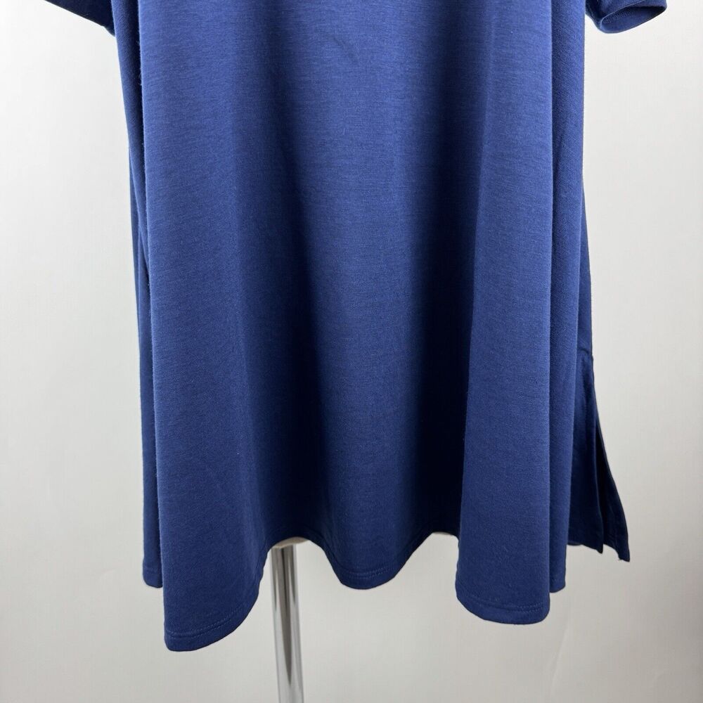 NEW LuLaRoe Perfect T Women's Top Navy Blue Solid Short Sleeve Tee Shirt NWT 2XL - Picture 5 of 16